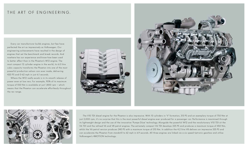 Volkswagen’s 2005 Phaeton brochure